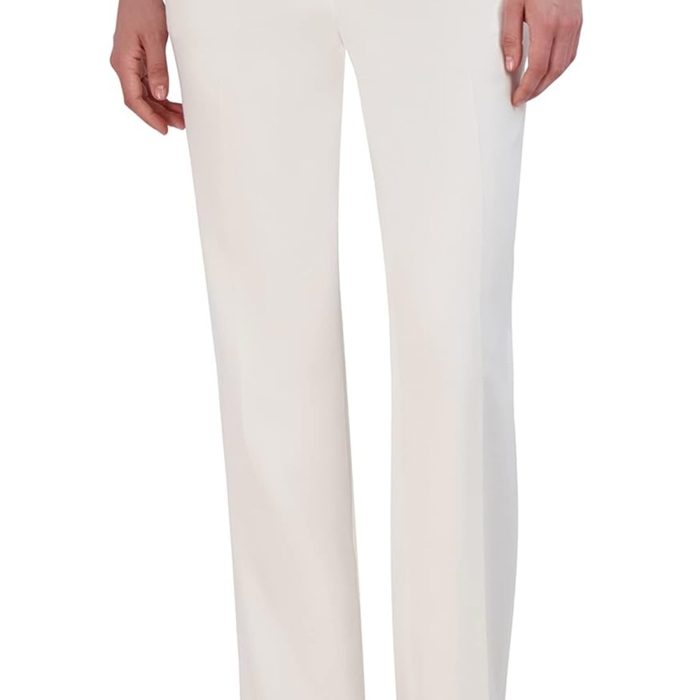 BCBGMAXAZRIA Women’s Straight Leg (Hemmed to 30”) - Size 4 - Gardenia